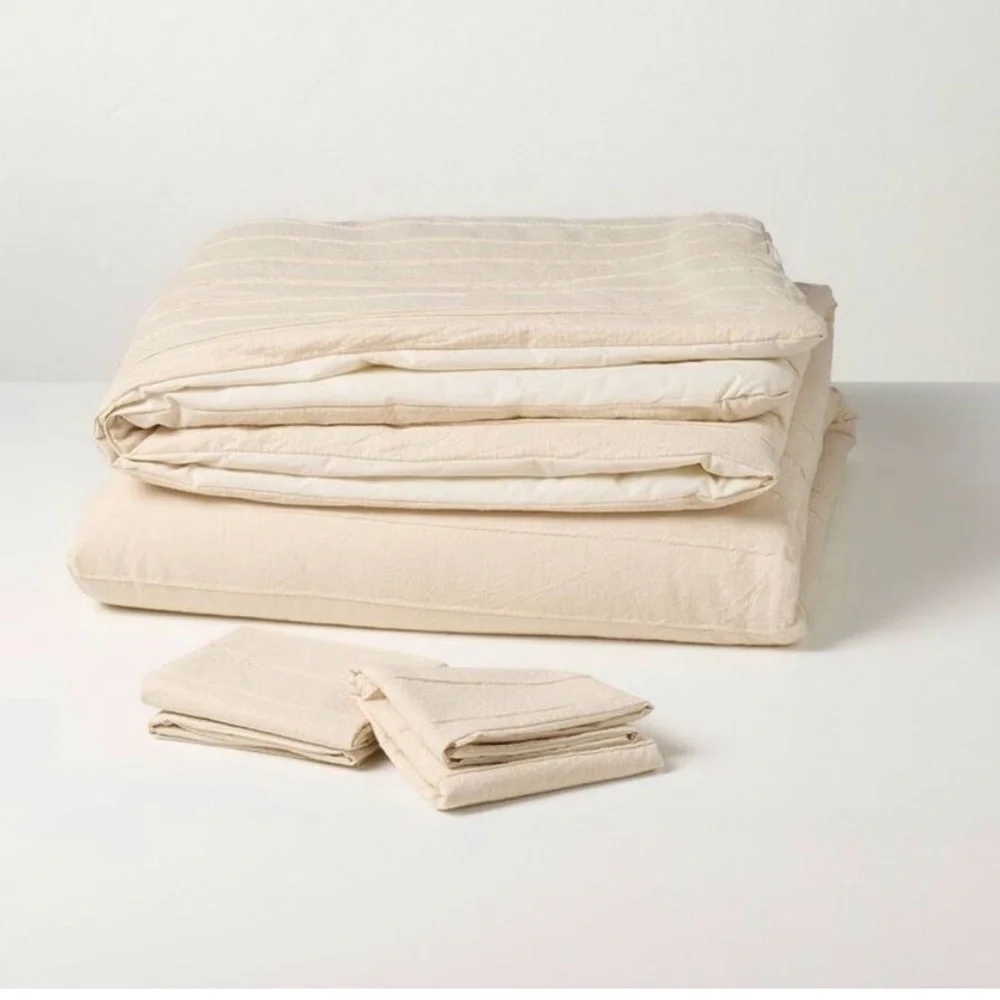 King Stitch-Stripe Comforter from Hearth & Hand™ with Magnolia.